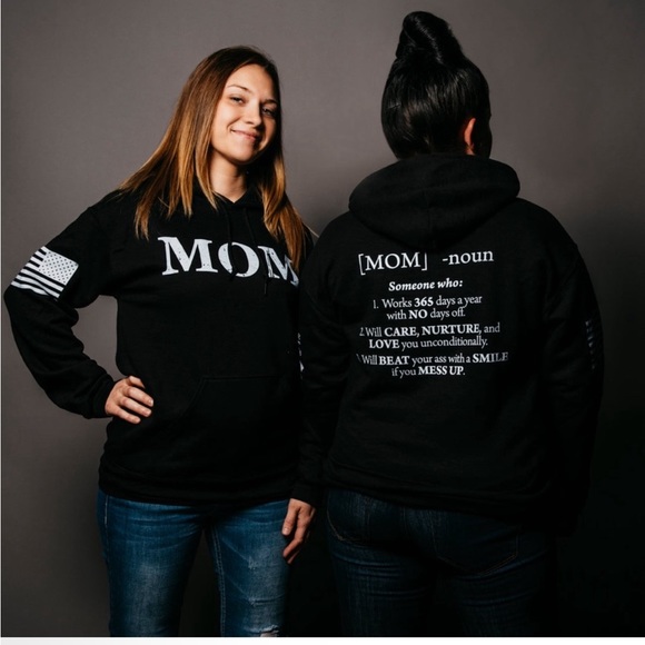 Grunt Style Tops - 🇺🇸 👚 Grunt Style “MOM” hoodie sweatshirt M 🇺🇸